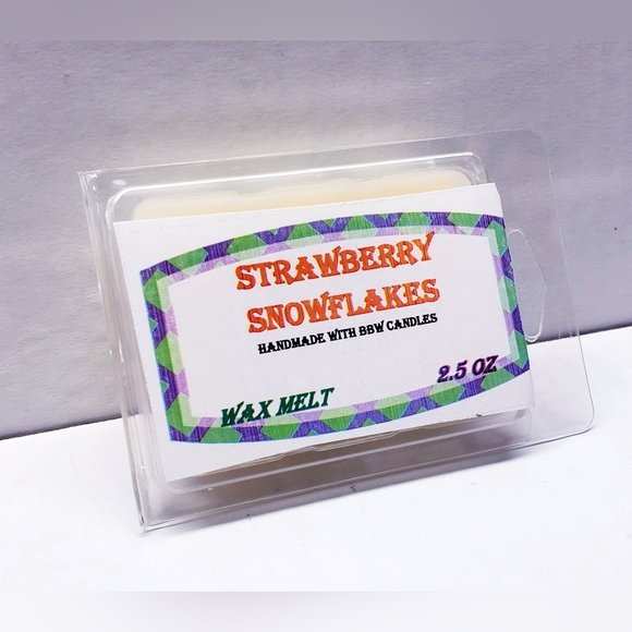STRAWBERRY SNOWFLAKES -Bath & Body Works Candle Wax Melts- $8 per pack - Picture 5 of 9